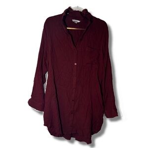 Mittoshop Burgundy Tunic Top